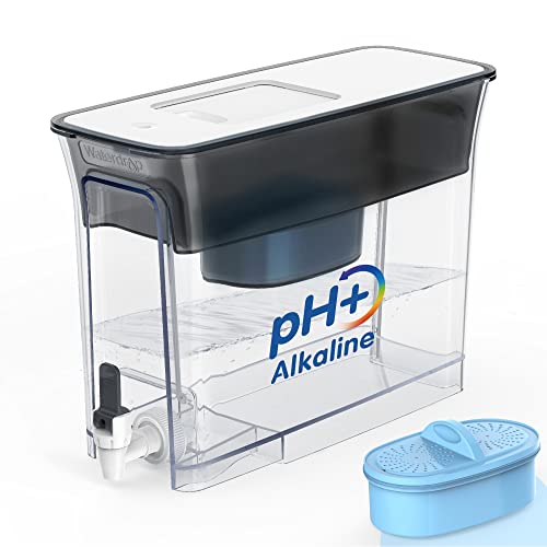 Waterdrop Slim Alkaline Water Filter Dispenser, Large 35-Cup, Up to PH 9.5, Healthy, Clean & Toxin-Free Mineralized Alka
